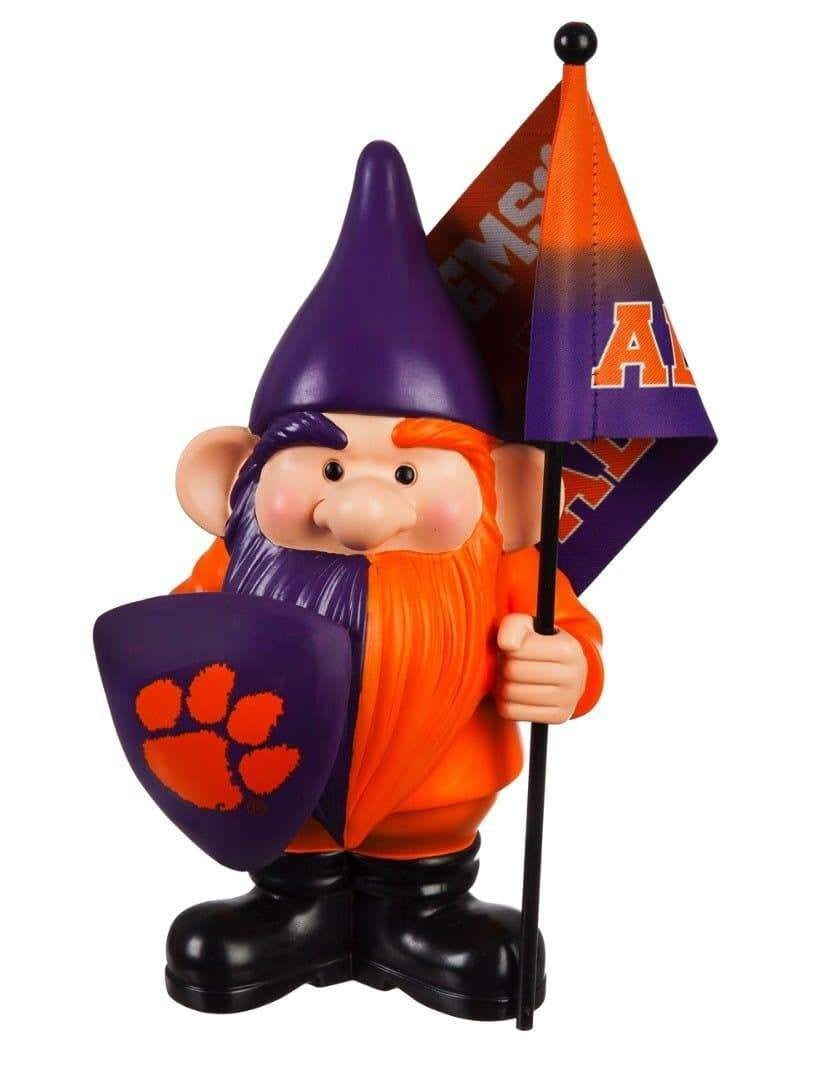 Clemson Tigers Gnome with Flag I&#x27;m All In