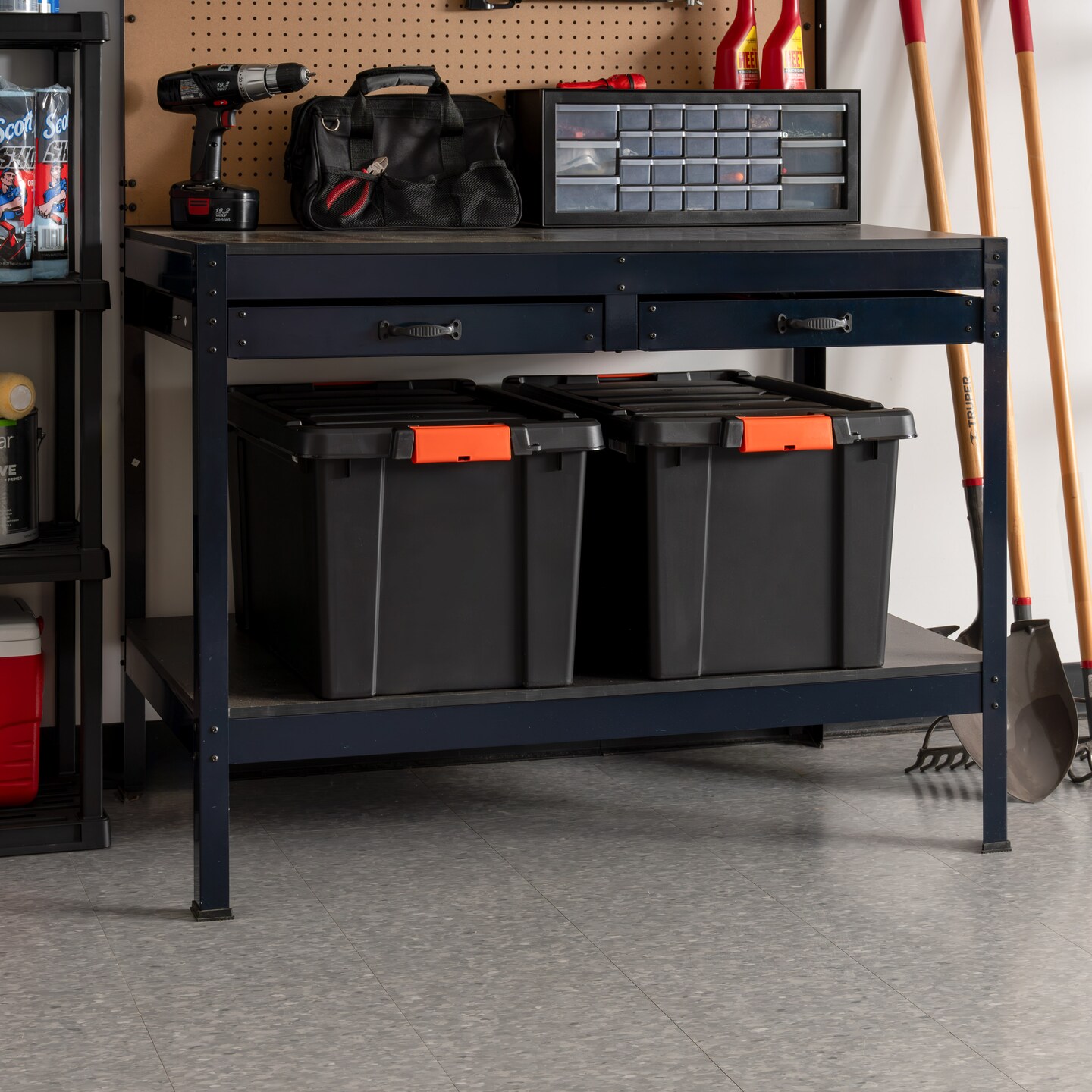 IRIS USA 19 Gal. Plastic Storage Bins with Lids, Latching Totes, Heavy Duty Containers