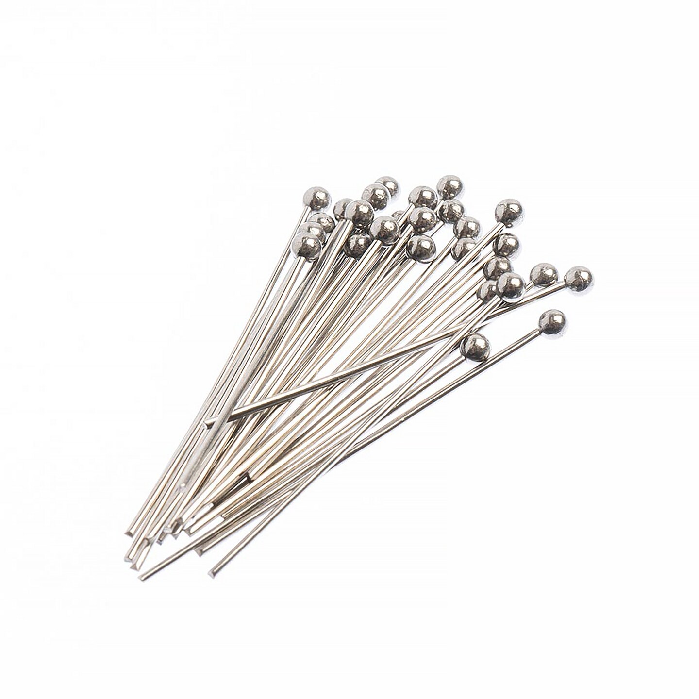 John Bead Stainless Steel Silver Ball Head Pins