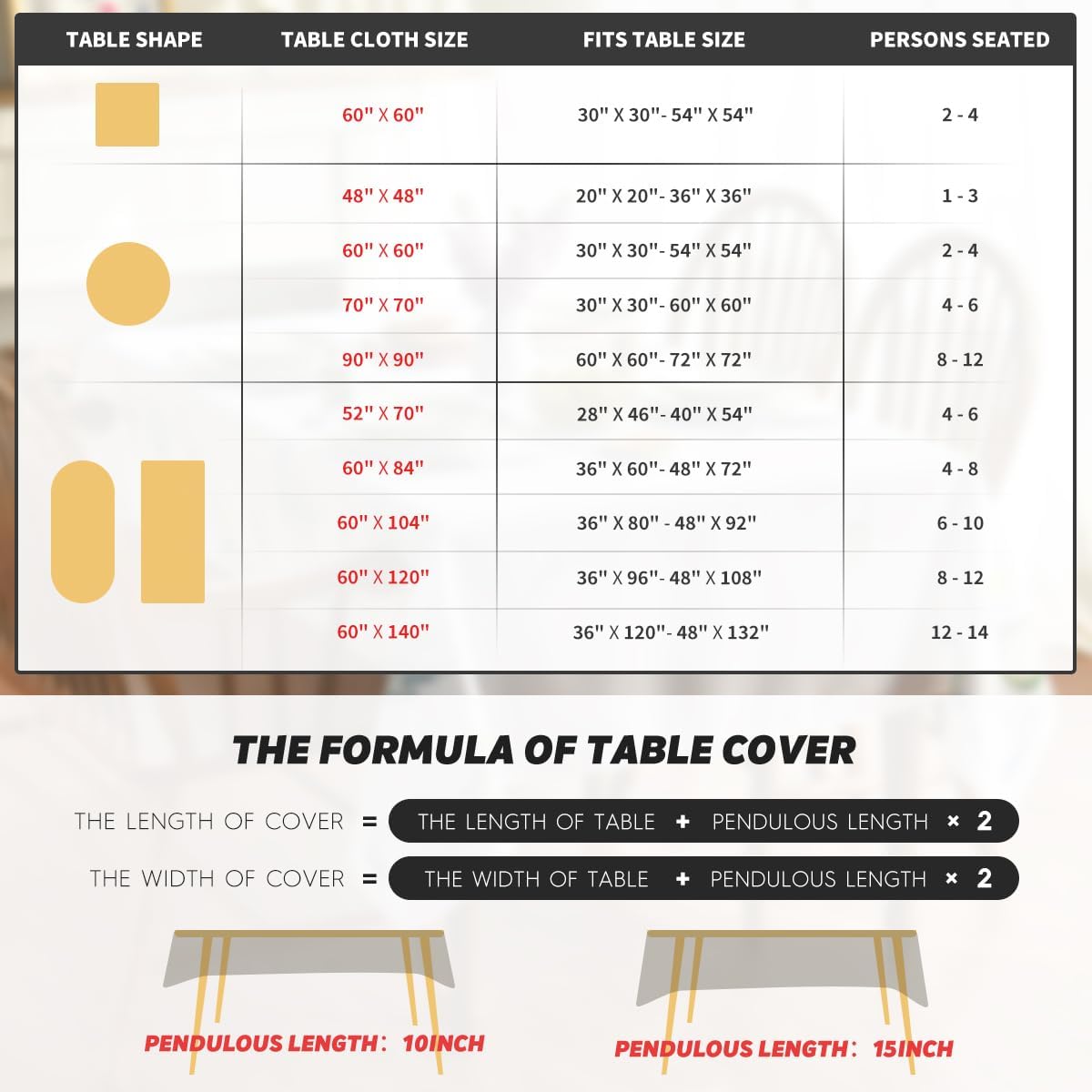 Christmas Tablecloth 60&#xD7;84 Inch, Winter Snowman Trees Red Washable Table Cover for Party Picnic Dinner Decor