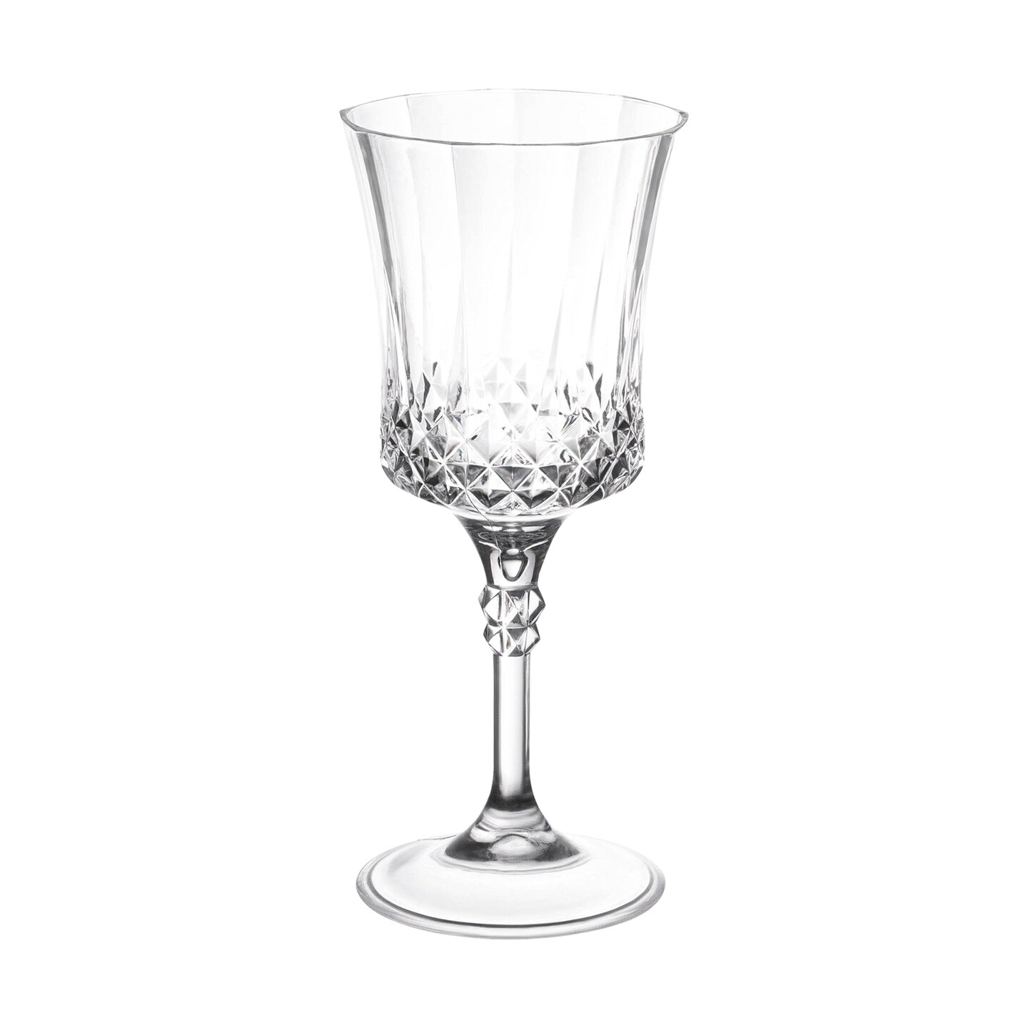 Crystal Cut Plastic Wine Goblets - 11 oz. (48 Goblets)