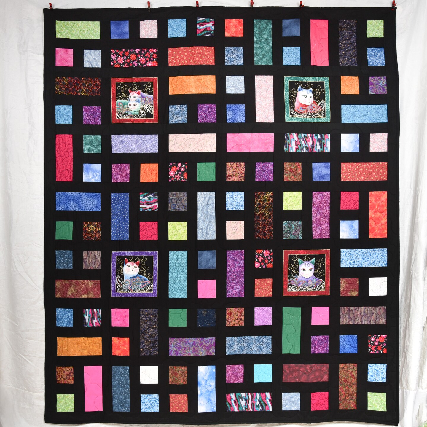 Vtg handmade quilt deals 76x88 inch