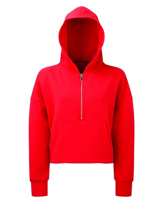 TriDri® Ladies Alice Half-Zip Hooded Sweatshirt, Size: S/M, Color
