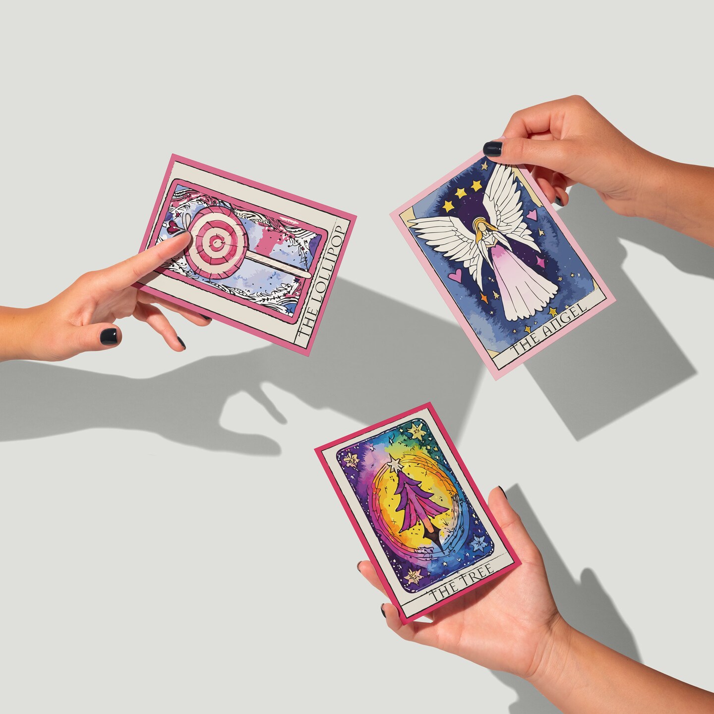 Tarot-Inspired Christmas Cards - 24-Pack Holiday Greeting Cards with 24 Unique Mystical Designs, Perfect for Sharing Merry Christmas & Holiday Wishes with a Magical Twist, Blank Inside for Personalized Messages Enchanting and Artistic Stationery Set