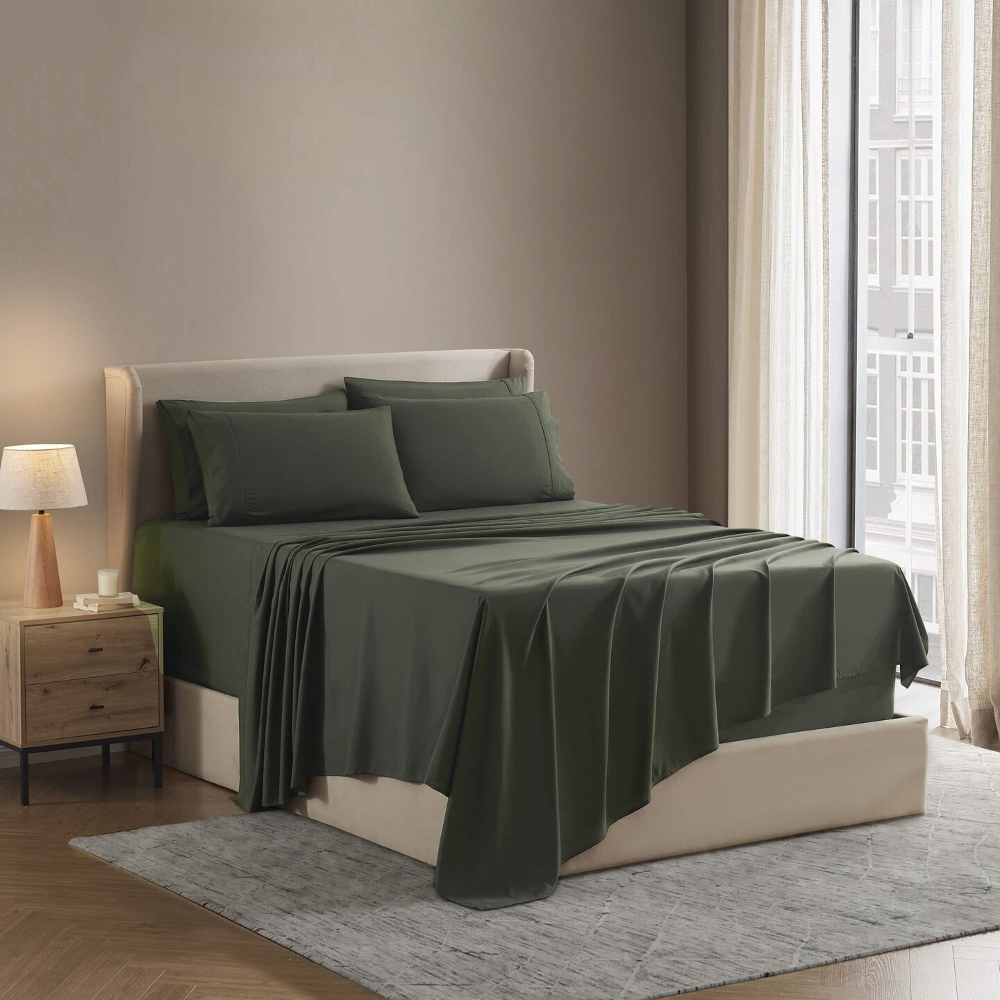 Nestl 6 PC Extra Deep Pocket Sheet Set