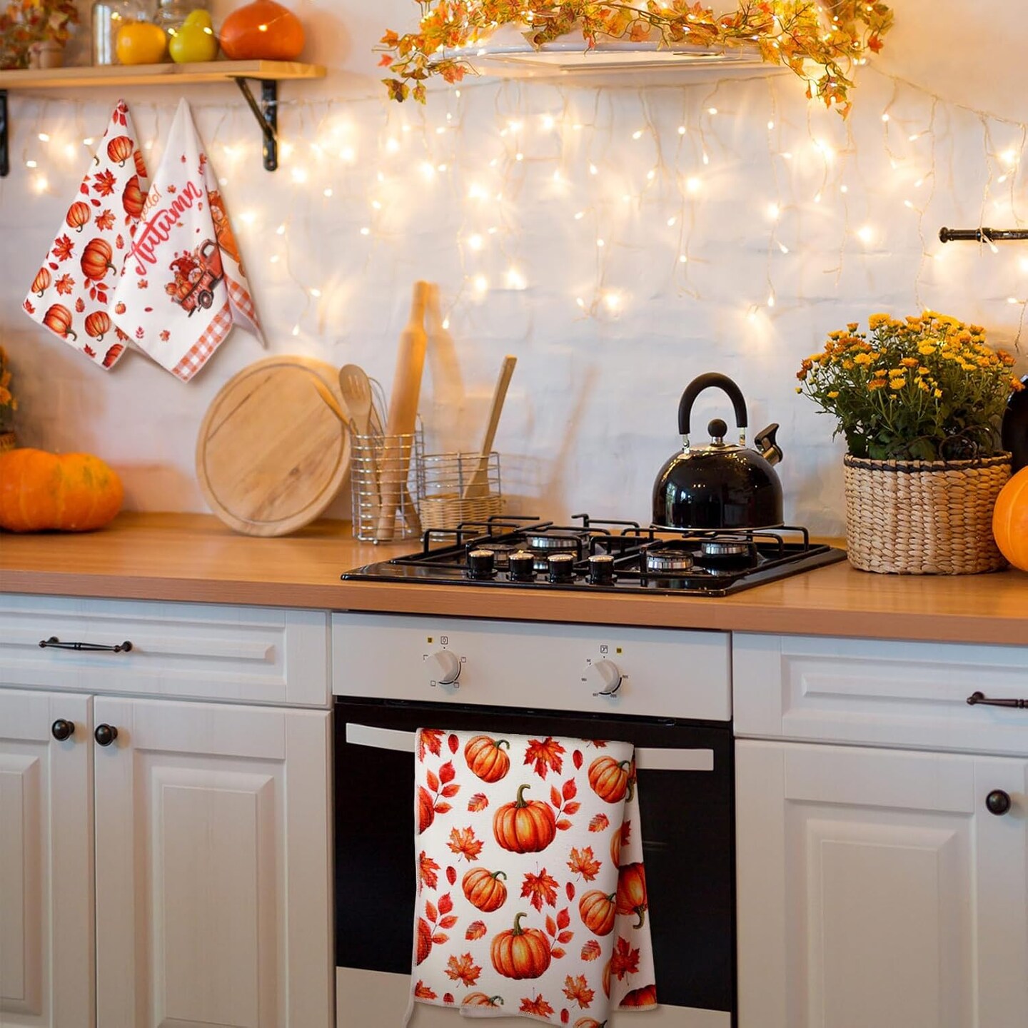 20 Pcs Seasonal Kitchen Towels Decorative Set Halloween Christmas Winter Valentines Day Holiday Hand Dish Towels 16 x 24 Inch Tea Towels Cute Dishcloths Wash Cloths with Hanging Loop(Truck)