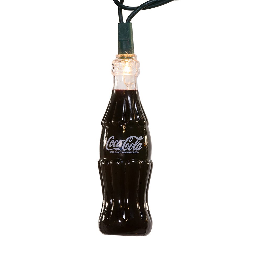 Kurt Adler 10-Light Plastic Coke Bottle Light Set