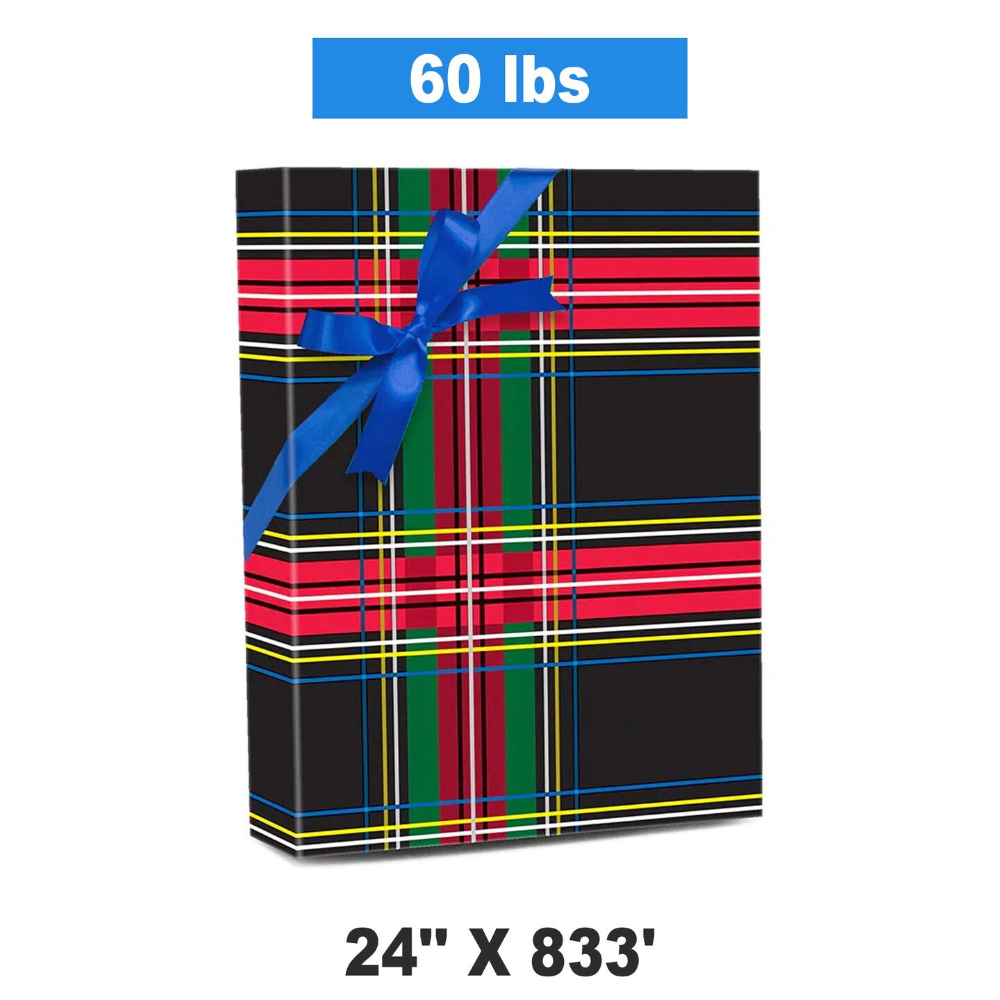 Plaid Christmas Wrapping Paper Rad Plaid 24 &#x27;&#x27; &#xD7; 833 &#x27;