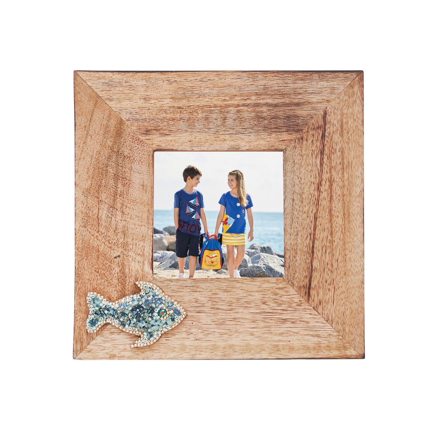 4X4 Beaded Fish Frame