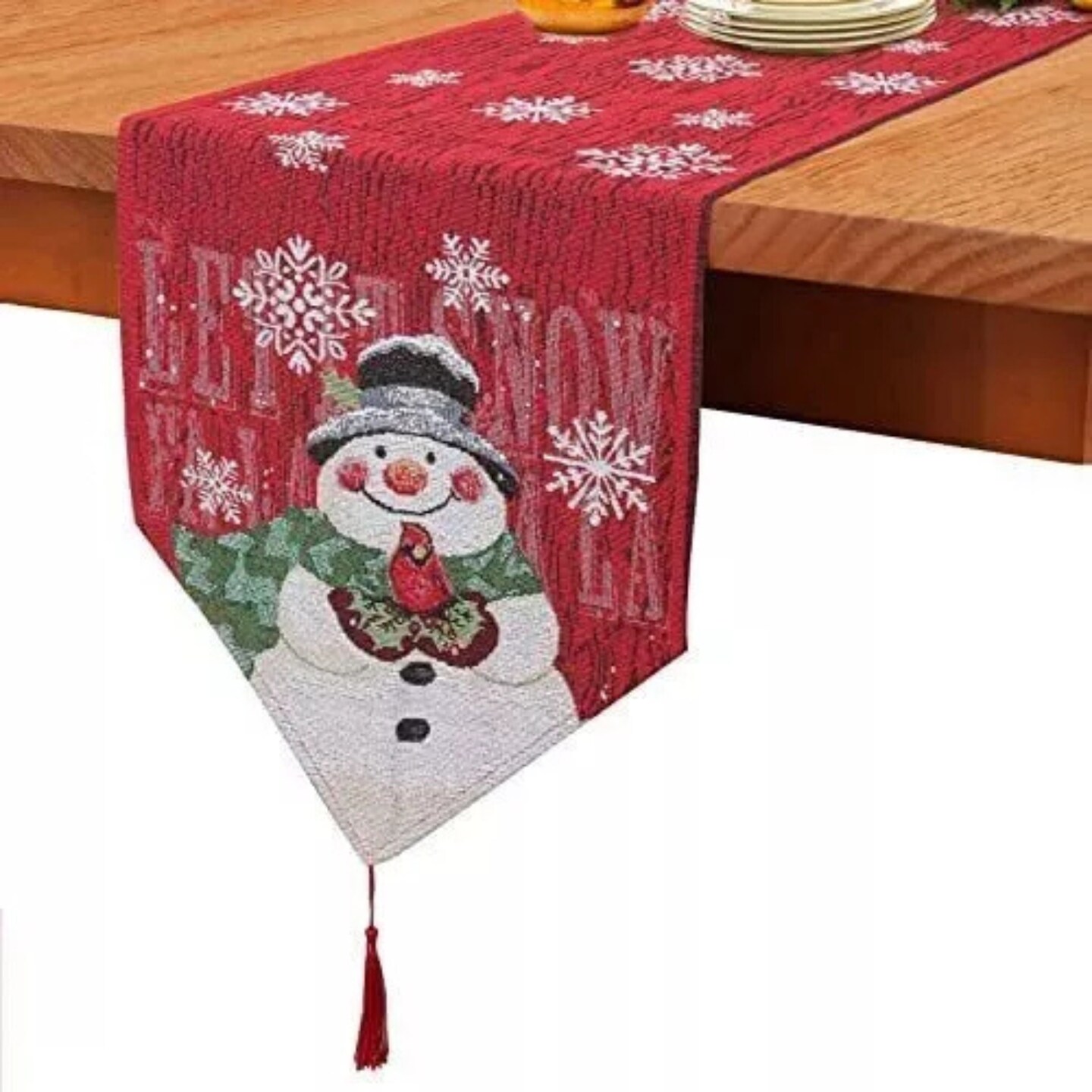 Kitcheniva Christmas Table Runner Snowflakes Dining Decor 70" x 30"