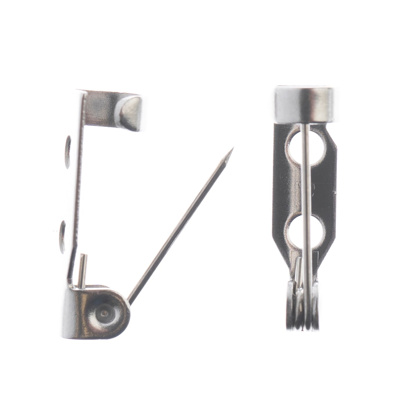 John Bead Stainless Steel Silver Bar Pins