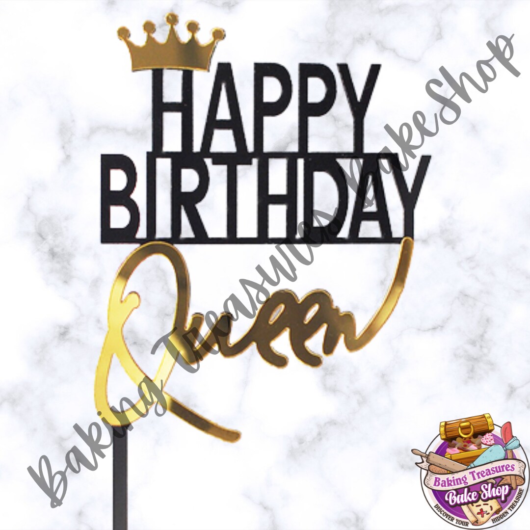 Queen Birthday Cake Topper *