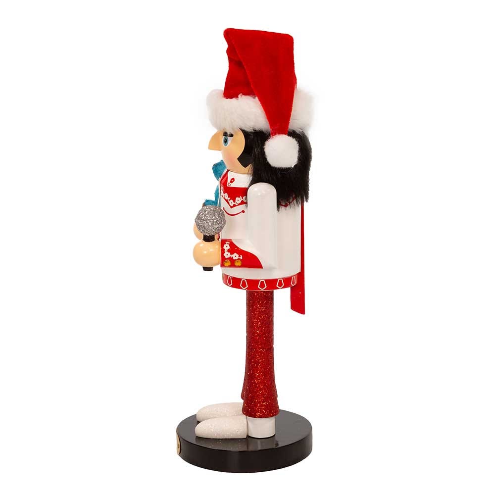 Kurt Adler 10-Inch Elvis Presley&#xAE; With Teddy Bear Nutcracker