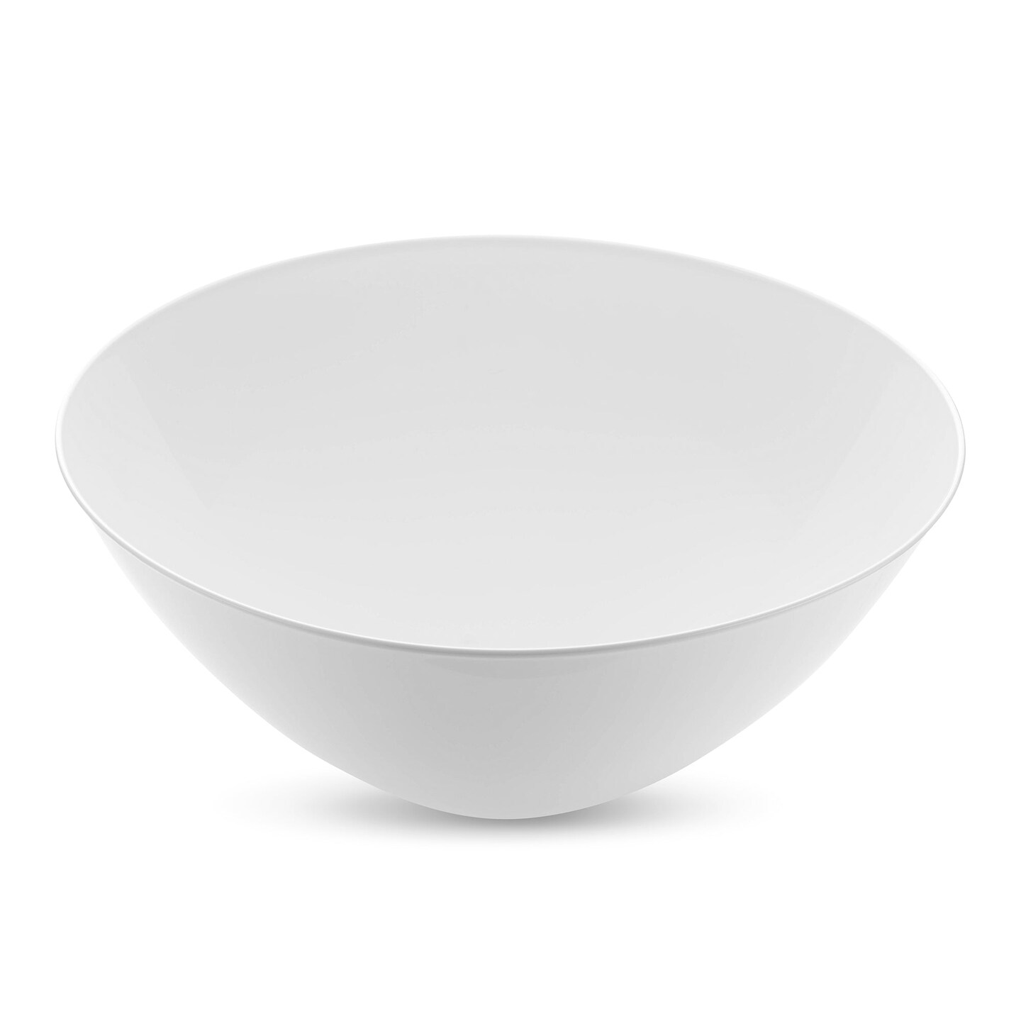 Solid White Organic Round Disposable Plastic Bowls - 100 oz. (24 Bowls)