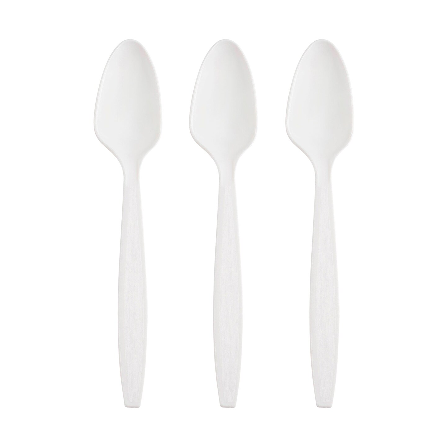 White Plastic Disposable Spoons (1000 Spoons)