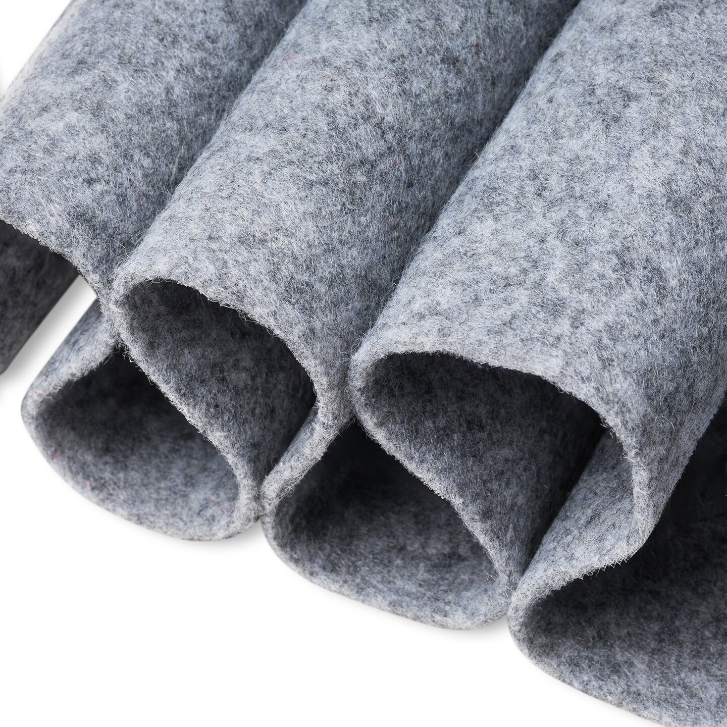 FabricLA Craft Felt Fabric - 18" X 18" Inch Wide & 1.6mm Thick Felt Fabric - Heather Grey 455 - Use This Soft Felt for Crafts - Felt Material Pack