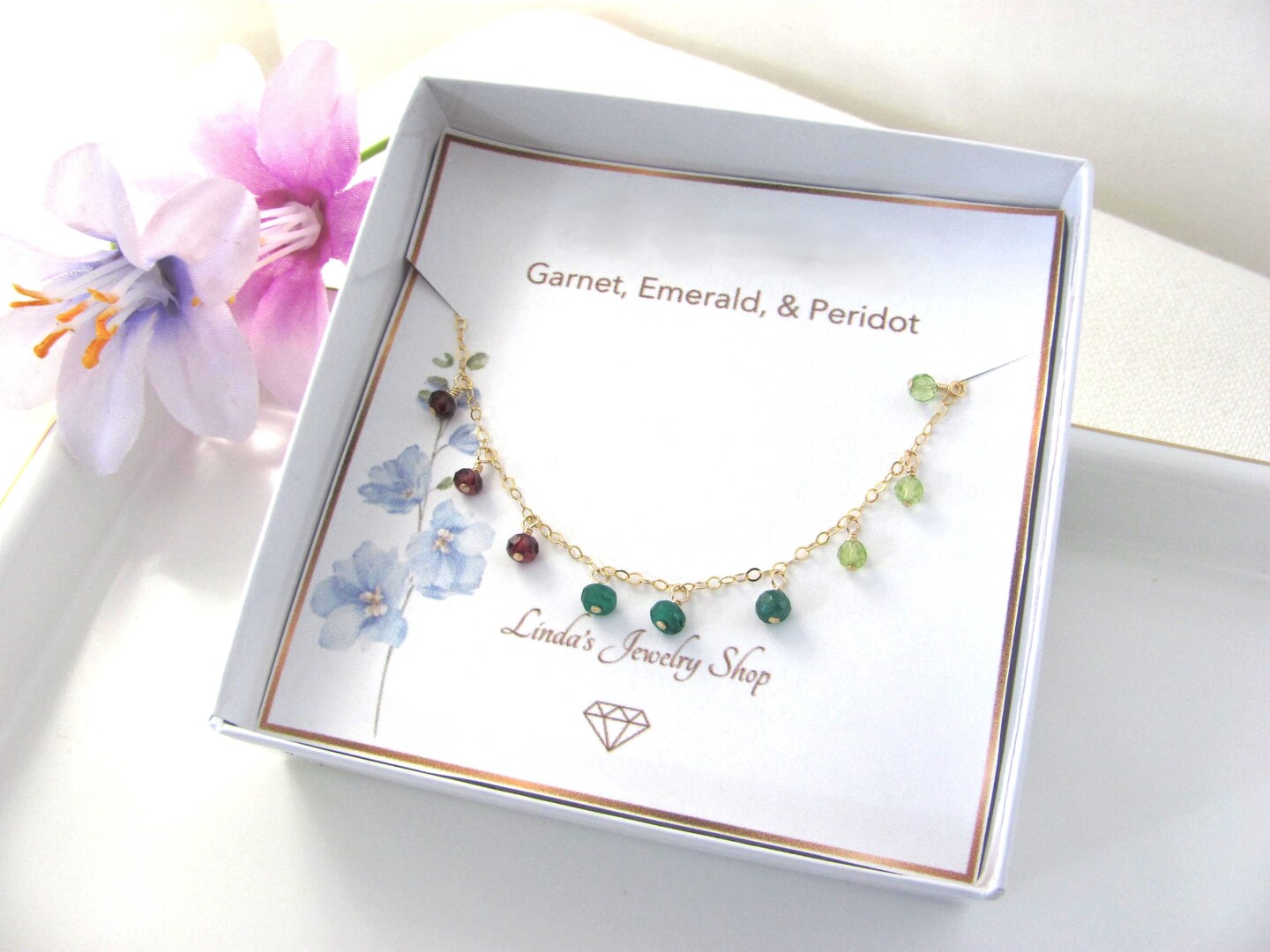 Personalized Gemstone Bracelet for Mom - Birthstone Gifts for Her 399834601004875776