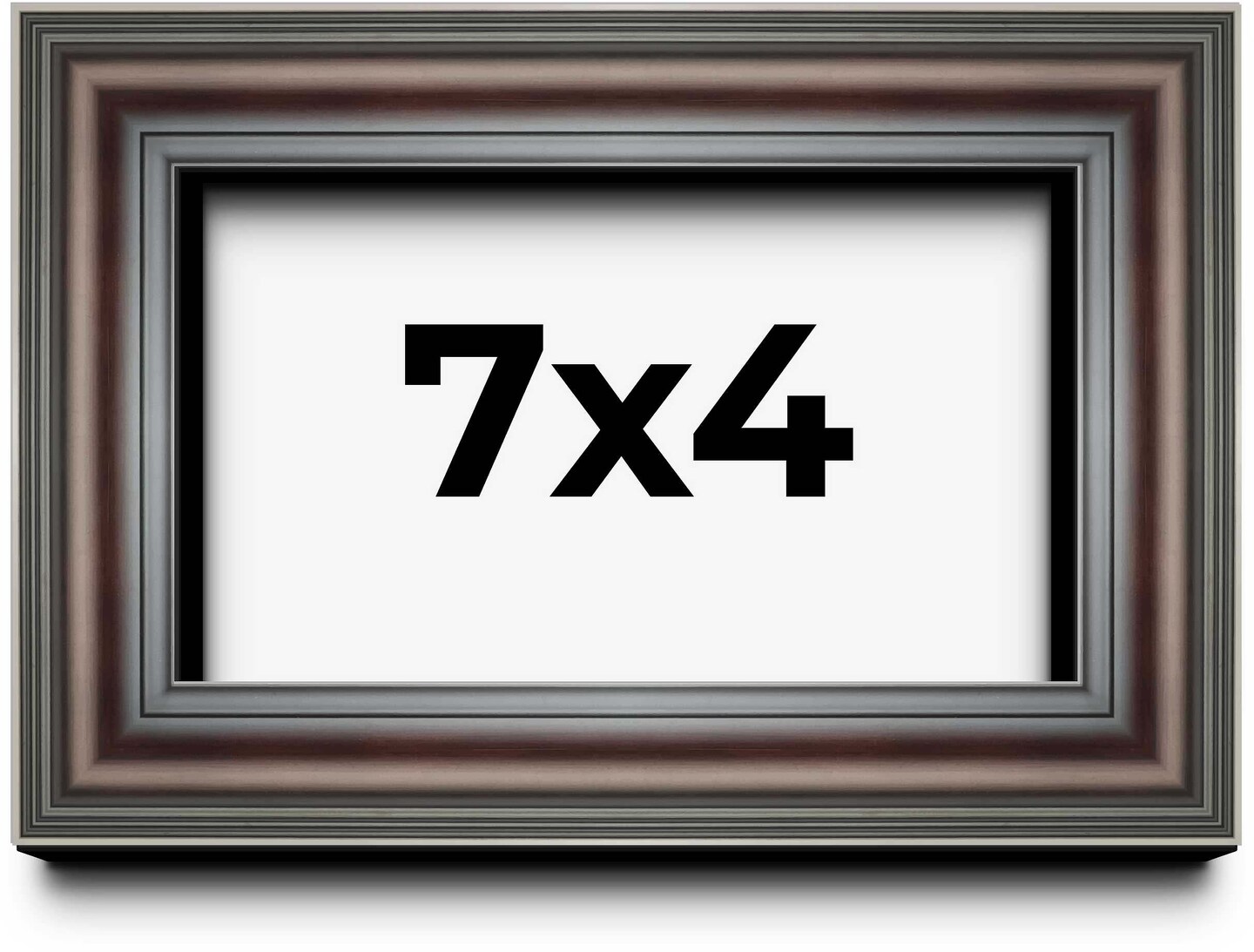 Photo Size Shadow Box 1.75" Deep Brown Frame - UV Acrylic, Backing, Hanging Hardware