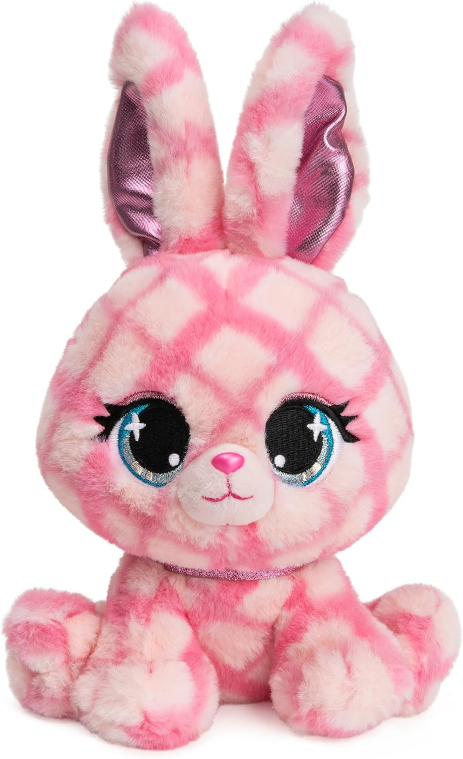 GUND P.Lushes Pets Trixie Karrats Designer Fashion Plush Toy, Collectible Bunny Stuffed Animal, Pink and Purple, 6”