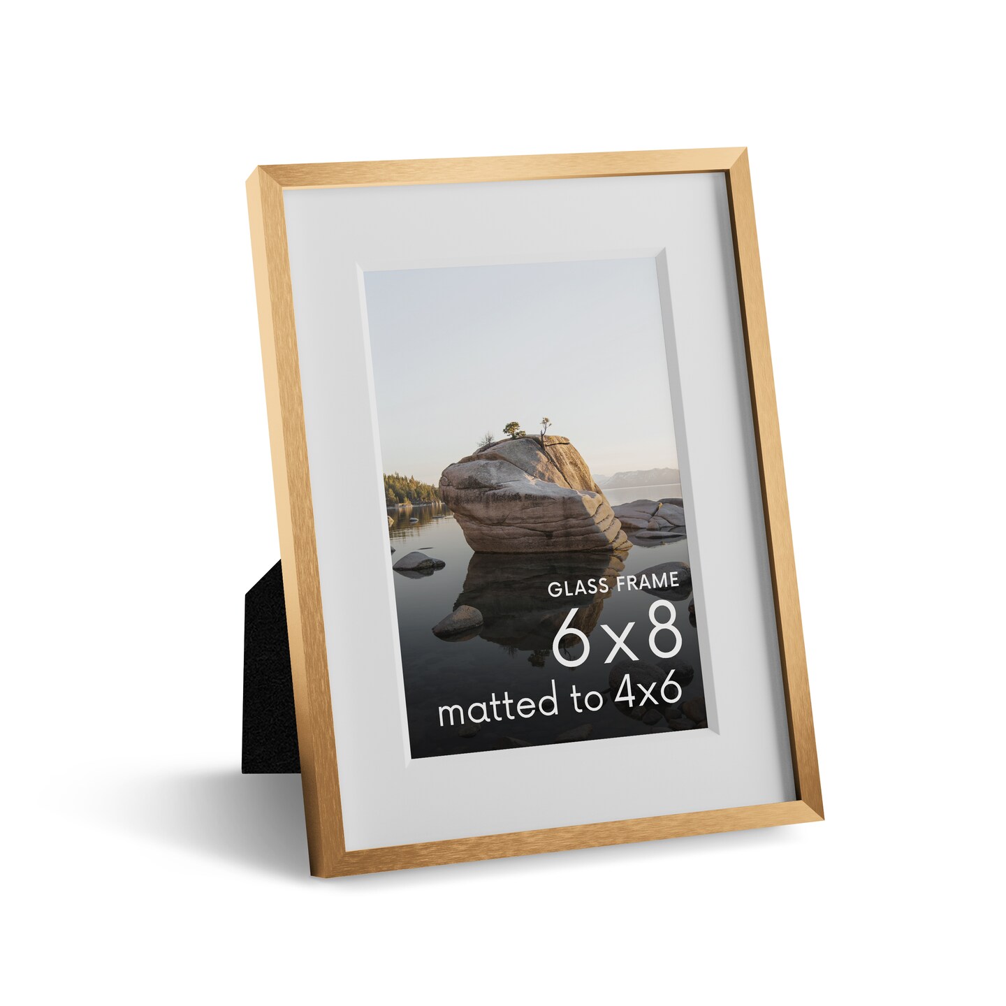 Haus and Hues Premium Aluminum Gray and Brass Frame
