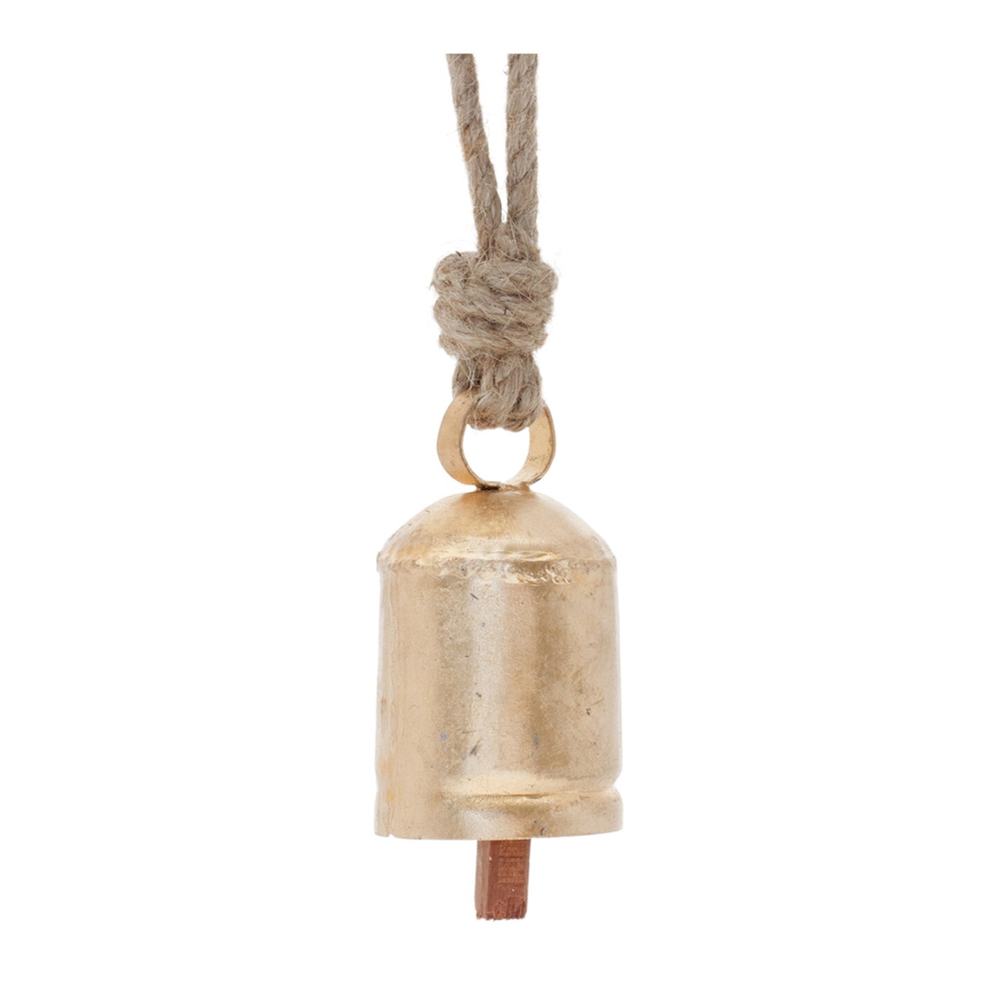 Melrose Cowbell Christmas Ornaments - 3.5&#x22; - Gold - 6ct