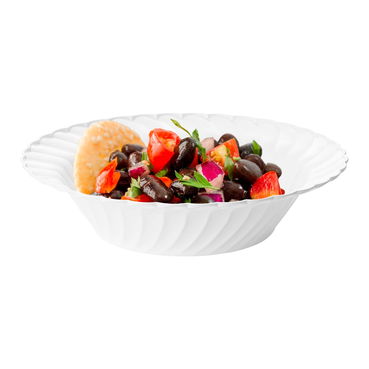 White Flair Plastic Soup Bowls - 12 oz. (180 Bowls)