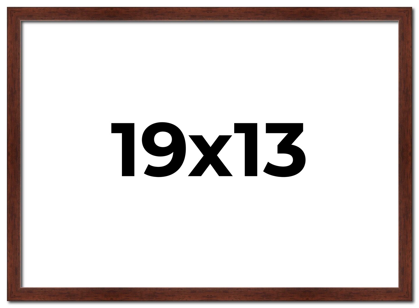 Classic Modern Brown Picture Frame - UV Acrylic, Backing Board, Hanging Hardware Included