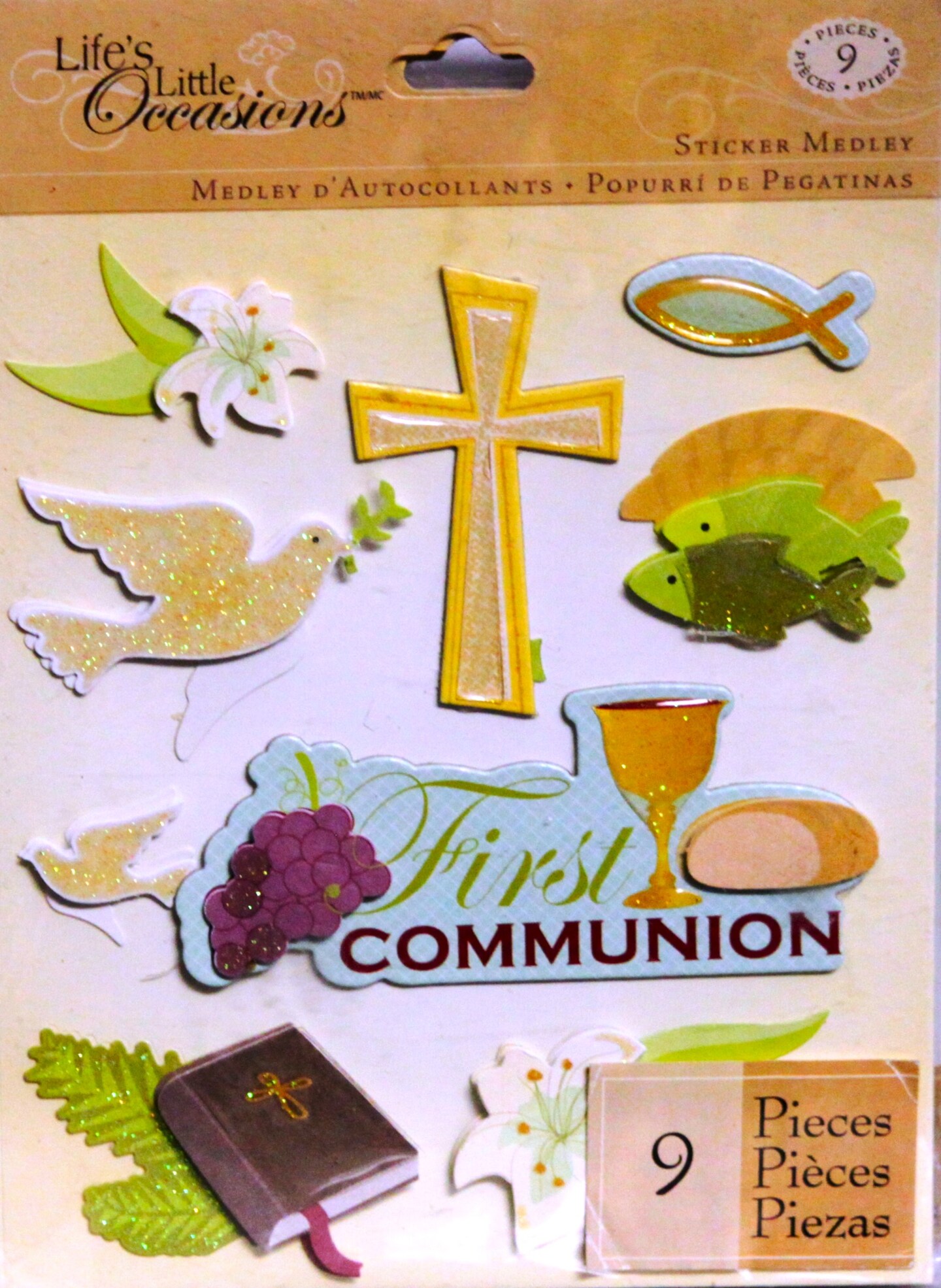 K &#x26; Company Life&#x27;s Little Occasions First Communion Dimensional Sticker Medley