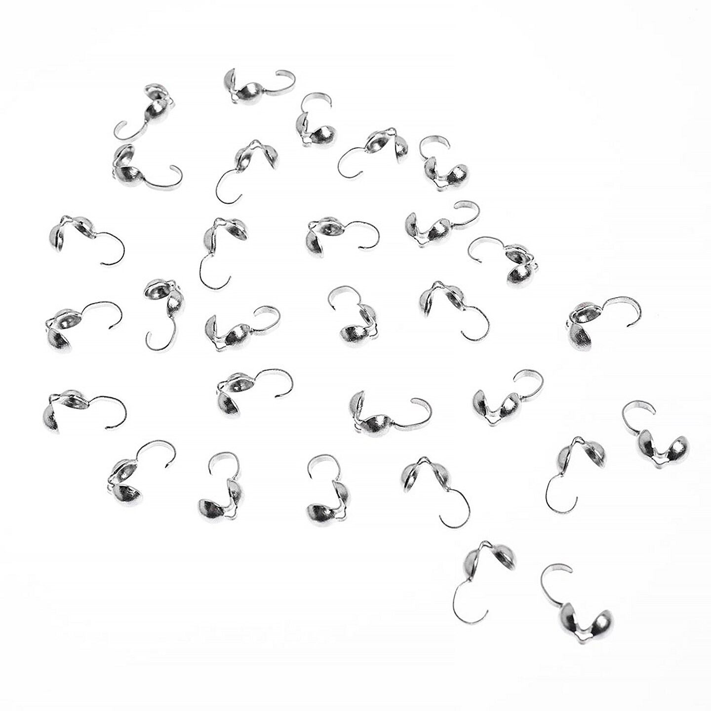 John Bead 9mm Stainless Steel Clamshell Crimp Bead Cover