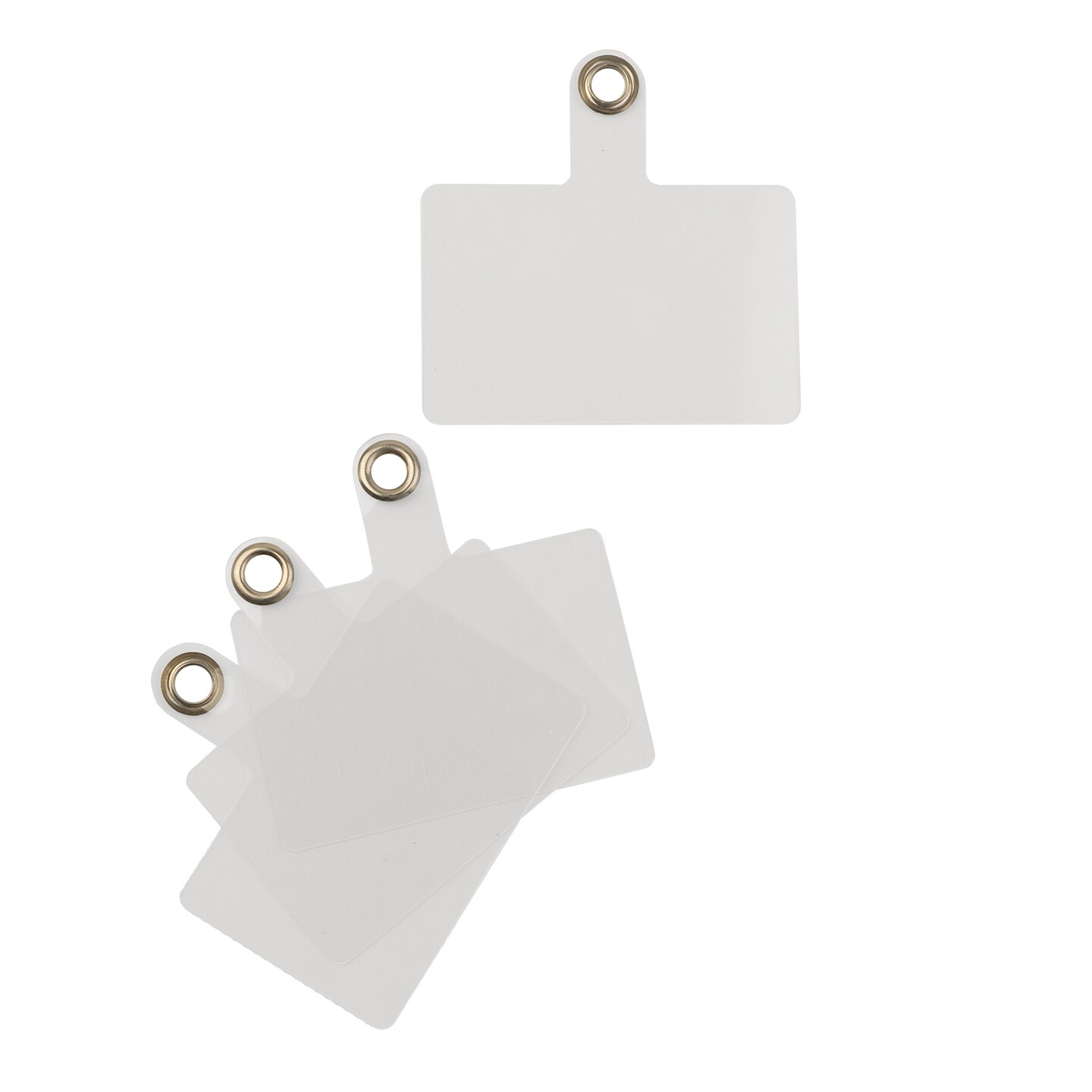 John Bead Super Cute Clear Plastic Cell Phone Inserts Clip, 4pcs