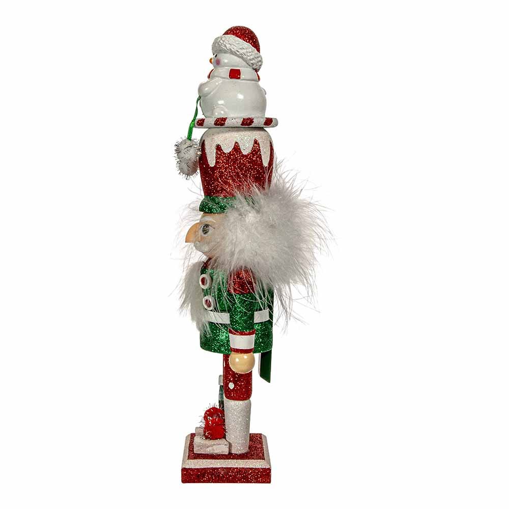 12" Hollywood Nutcrackers Snowman Hat Nutcracker - Thumbnail 3