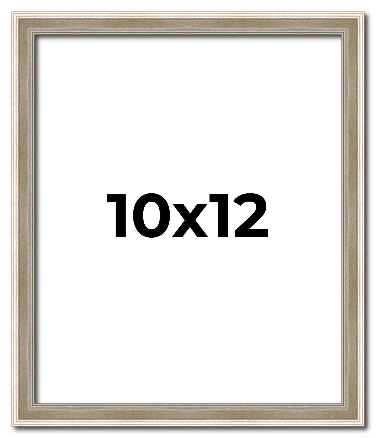 Photo Size Classic Modern Silver Frame - UV Acrylic, Foam Board Backing, Hanging Hardware