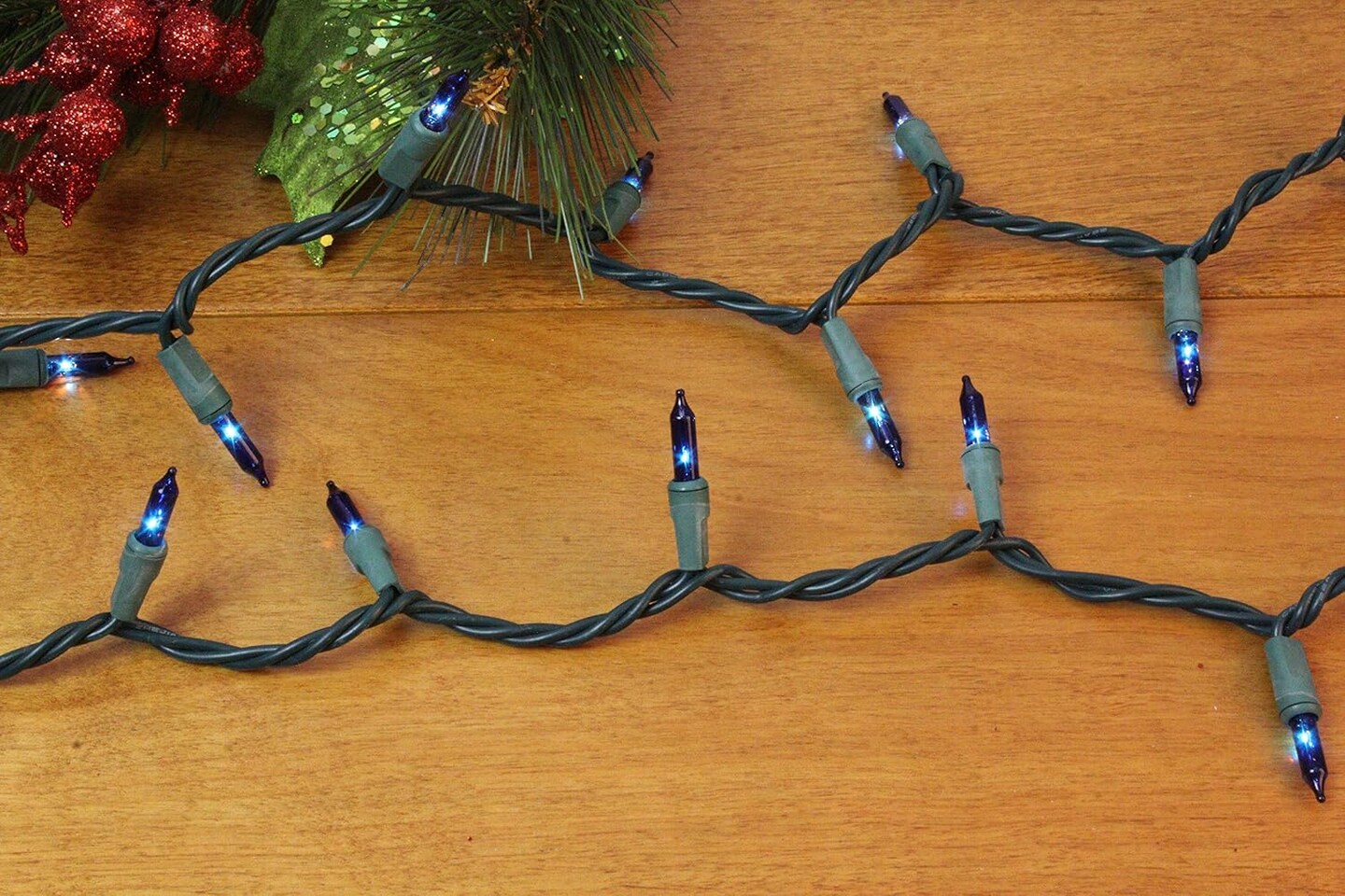 Christmas String Light,100 Count Incandescent Mini String Light in 21.6ft,Indoor/Outdoor 120V UL Certified Mini Light for Christmas