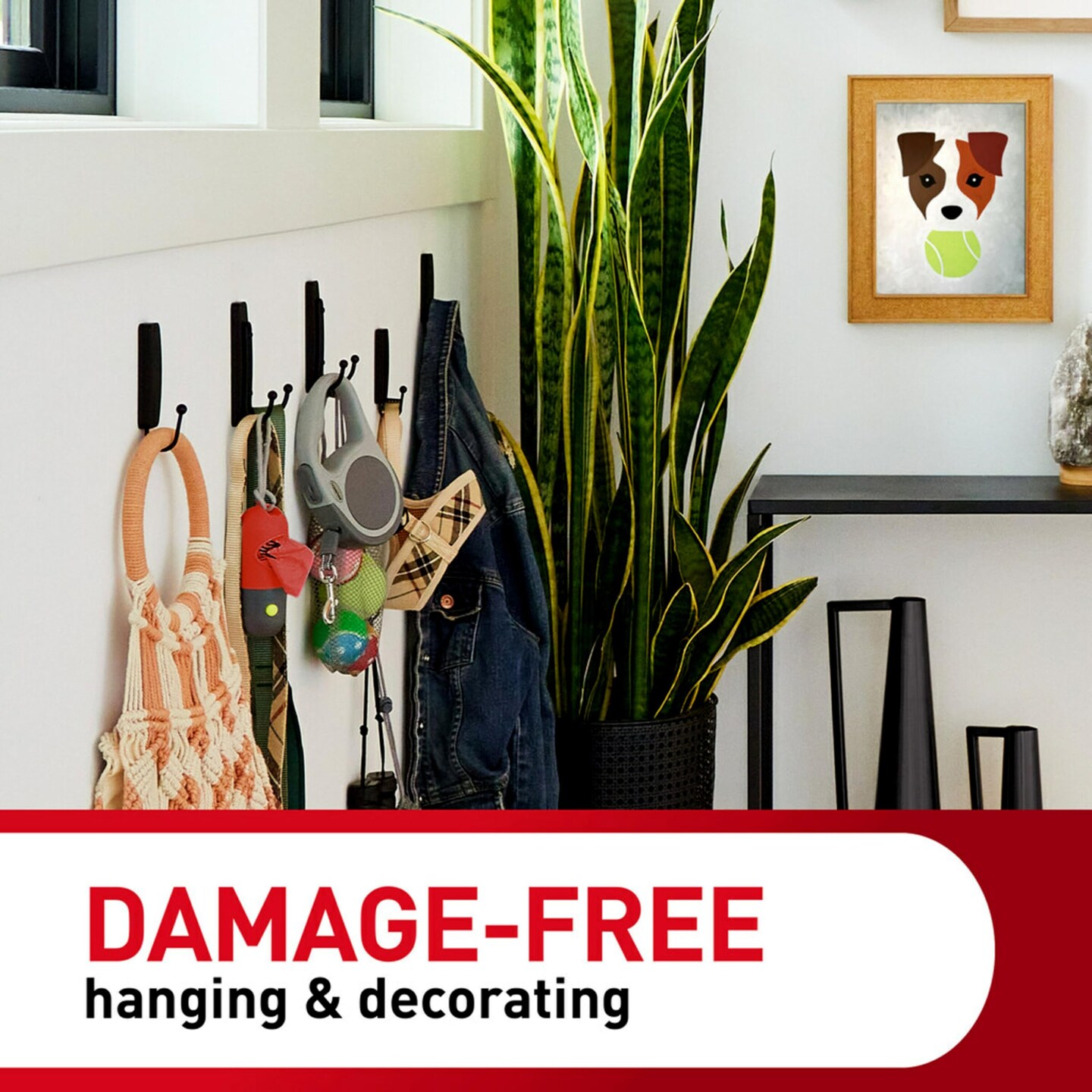 Medium Refill Adhesive Strips, Damage Free Hanging Wall Adhesive Strips for Medium Indoor Wall Hooks, No Tools Removable Adhesive Strips for Living Spaces, 36 White Command Strips
