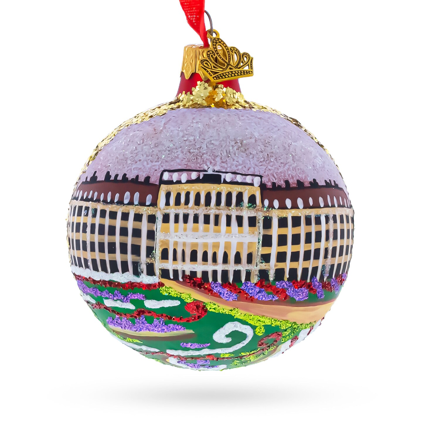 Schonbrunn Palace, Vienna, Austria Glass Ball Christmas Ornament 4 Inches