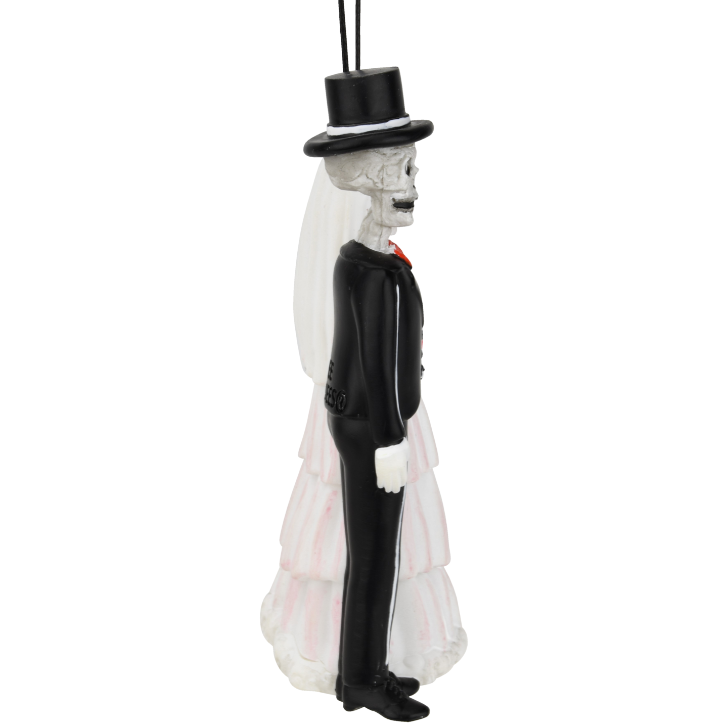 Tree Buddees Death Do Us Part Skeleton Ornament or Wedding Cake Topper Spooky Bride & Groom
