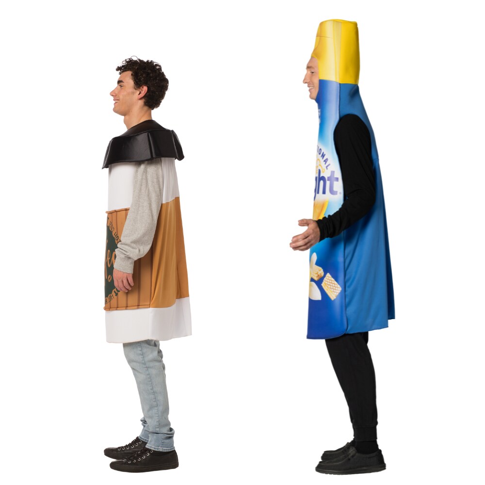 Cafe-Au-Lait - International Delight Vanilla Creamer & Coffee To Go Couples Costume, Adult One Size