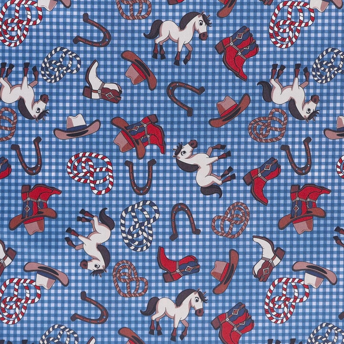Mook Fabrics Littlest Rodeo Printed PUL Fabric [60 in. Wide] - By The Yard