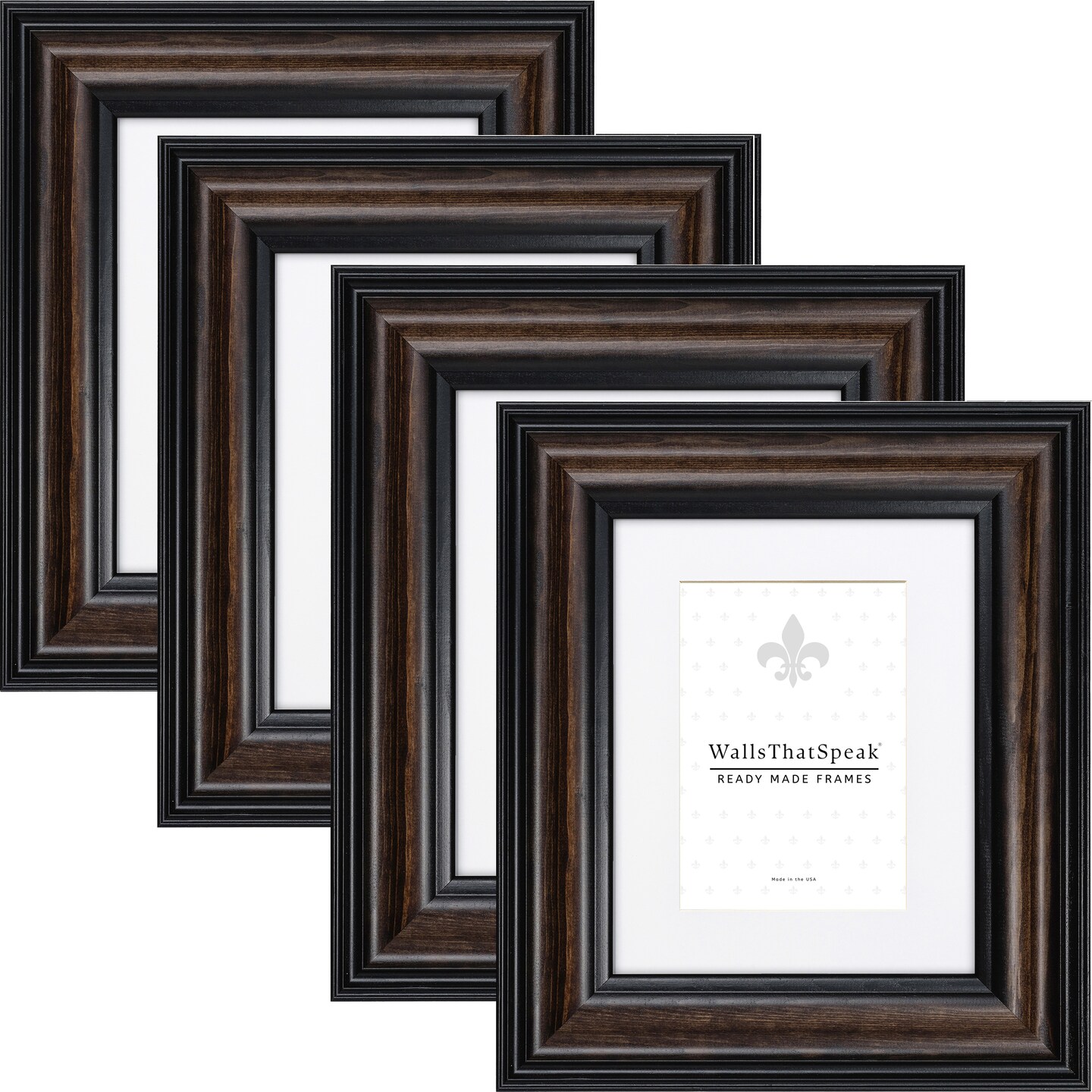 Potomac 2.5", American Walnut Matted Picture Frame by wallsthatspeak