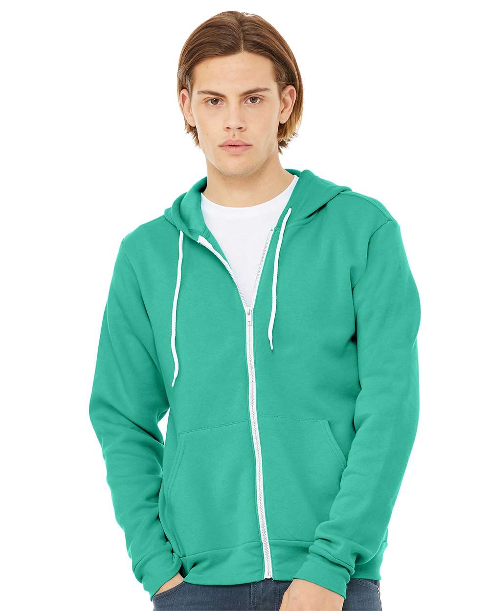 BELLA + CANVAS® Unisex Lightweight Sponge Fleece Zip-Up Hoodie