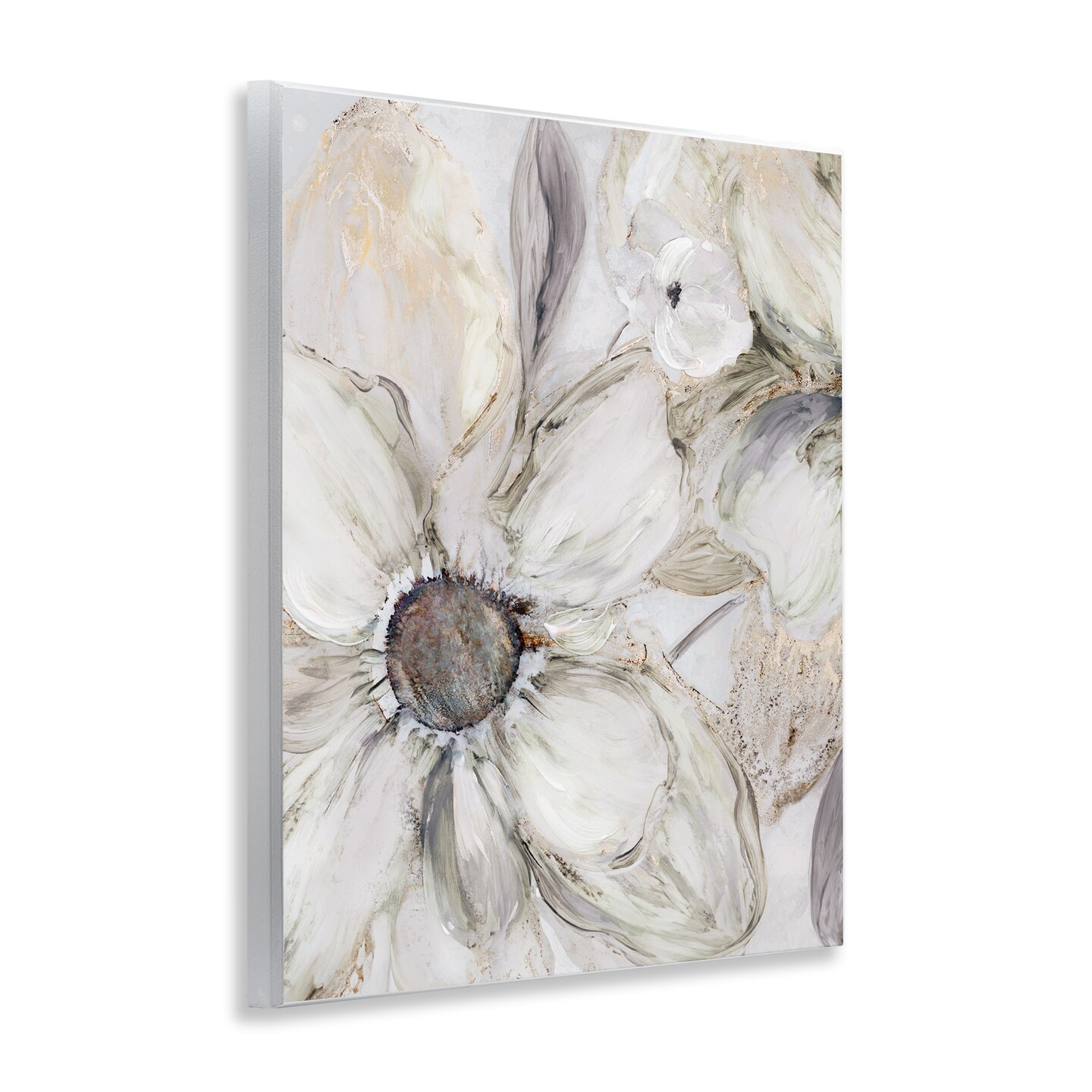 Stupell Industries Neutral Sandstone Blooms Wall Plaque, design by Carol Robinson