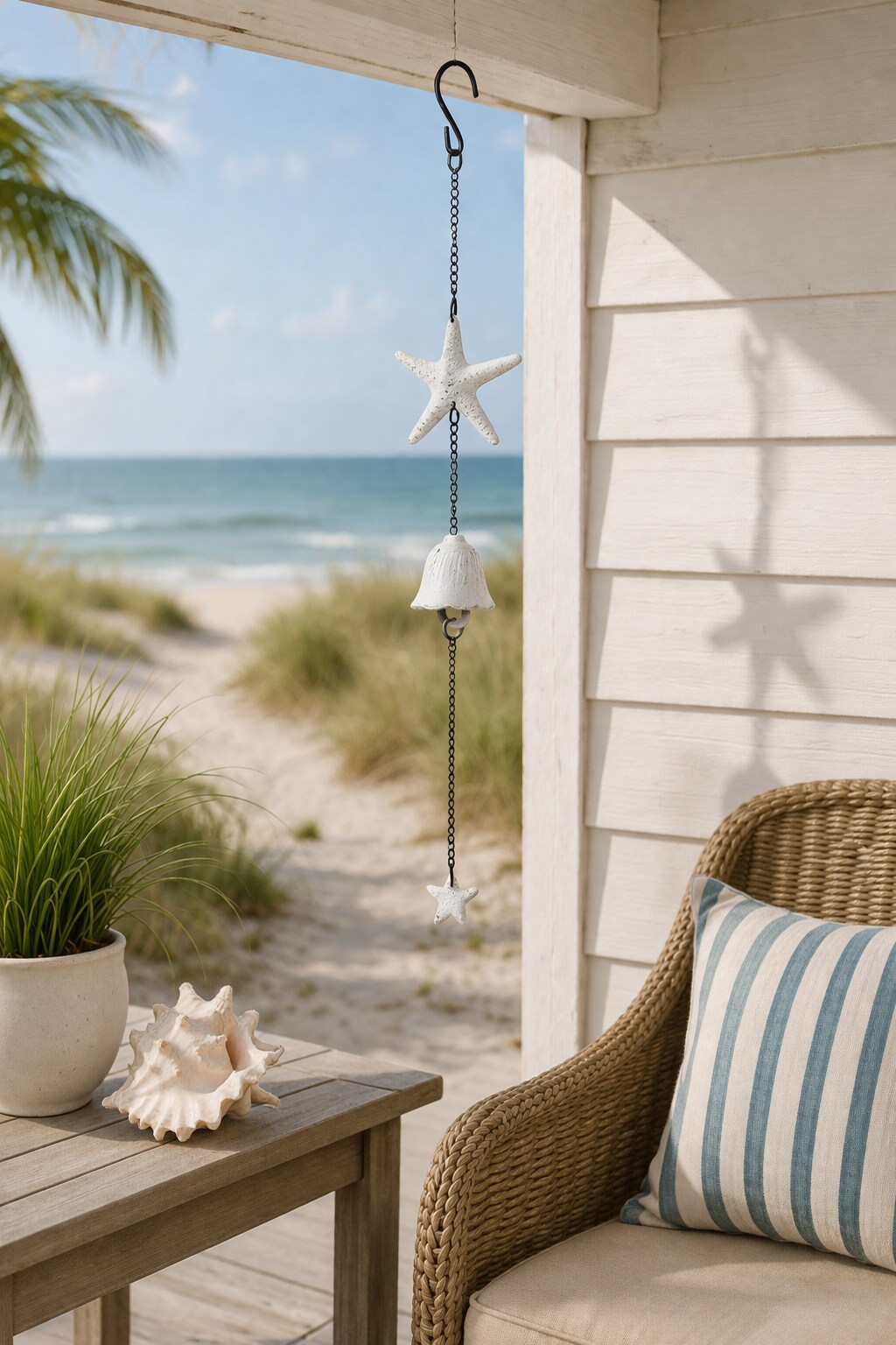 Plum & Post Sea Star Iron Wind Chime - Thumbnail 2
