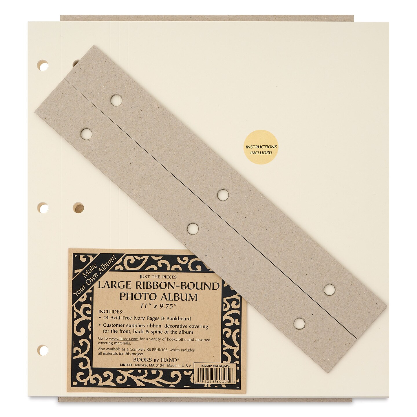 Books By Hand Just-the-Pieces Ribbon Bound Photo Album - Large