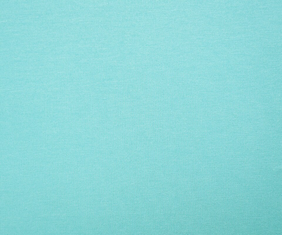 Light Aqua Modal Blend Famous Designer Sweatshirt Fleece Knit Fabric By the Yard
