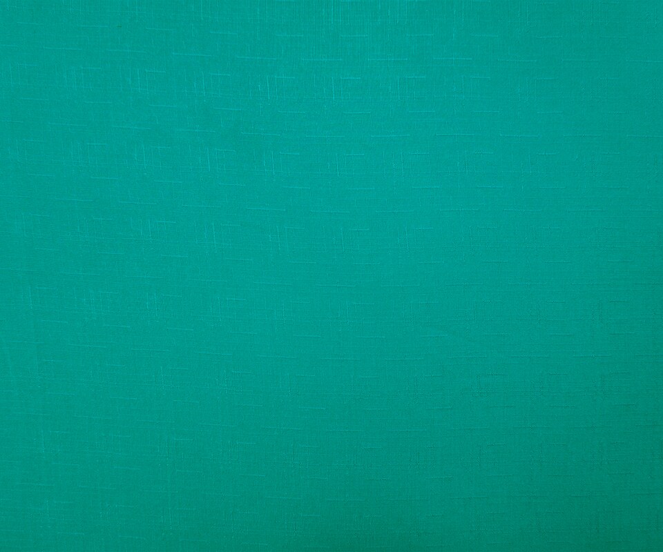 Turquoise Rayon Solid Cross Hatch Linen-Look Challis Woven Fabric By the Yard