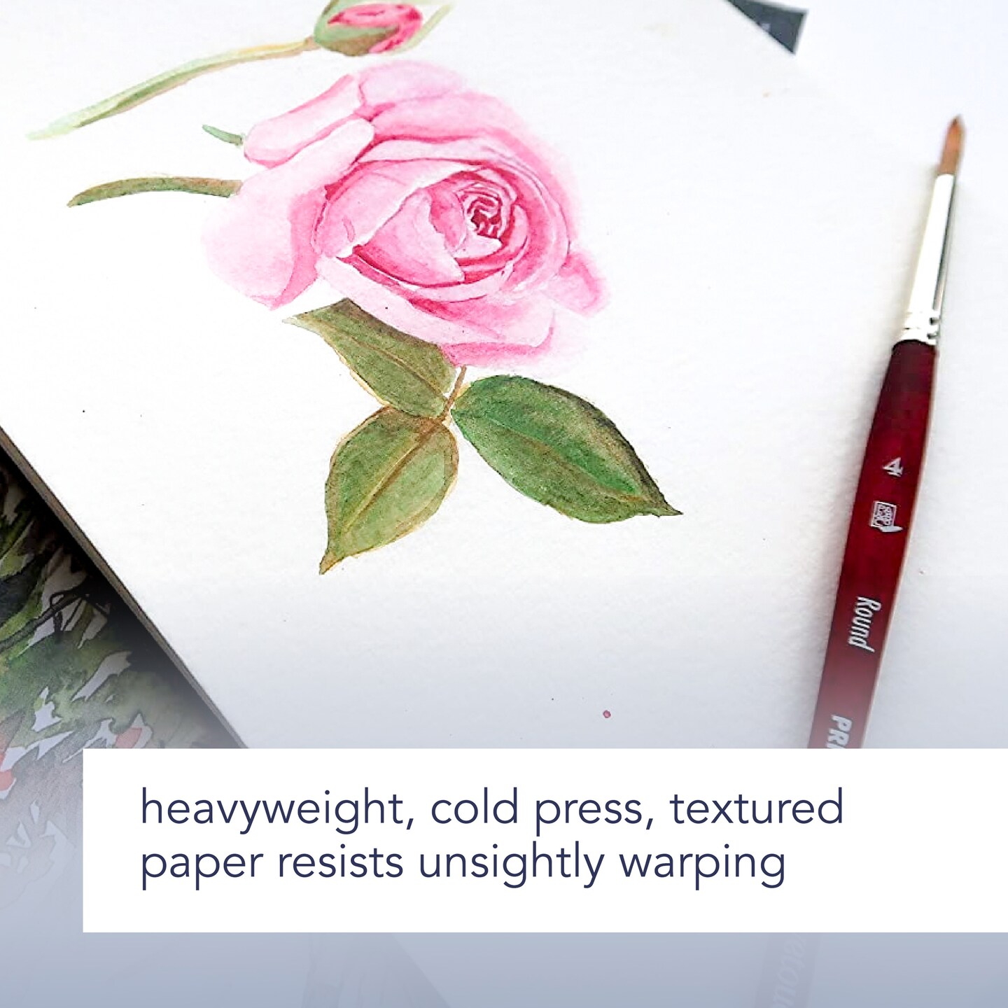 Canson Artist Series Montval Watercolor Pad 10"X15"-Fold Over, 12 Sheets