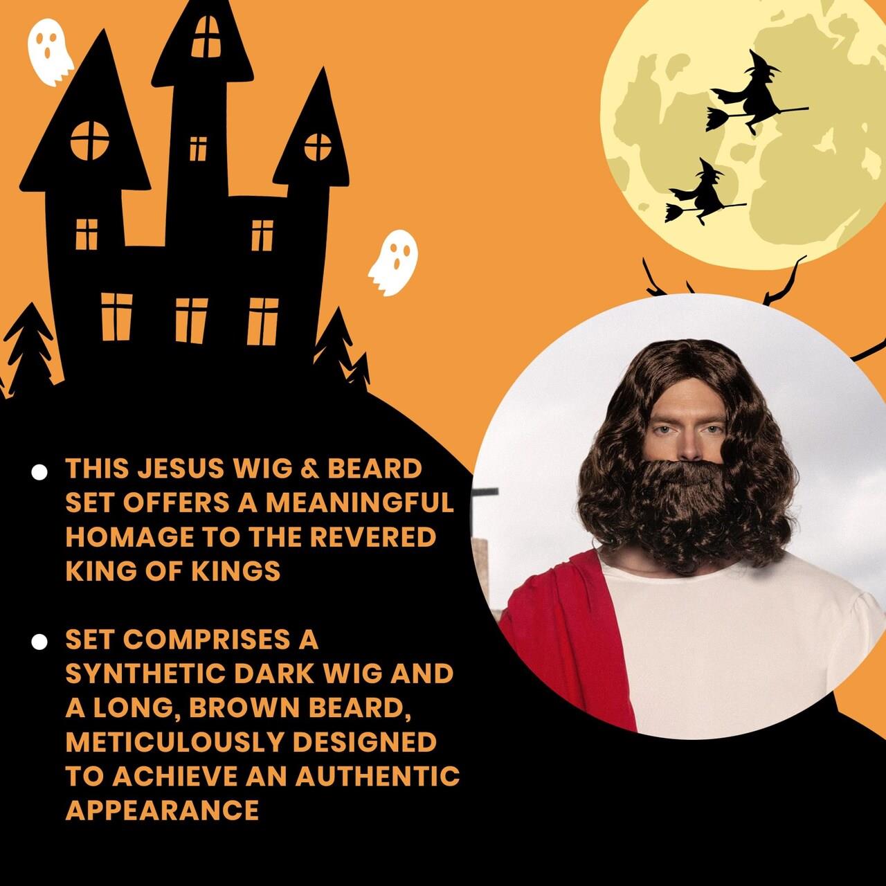 Jesus Wig &#x26; Beard Adult Costume Set