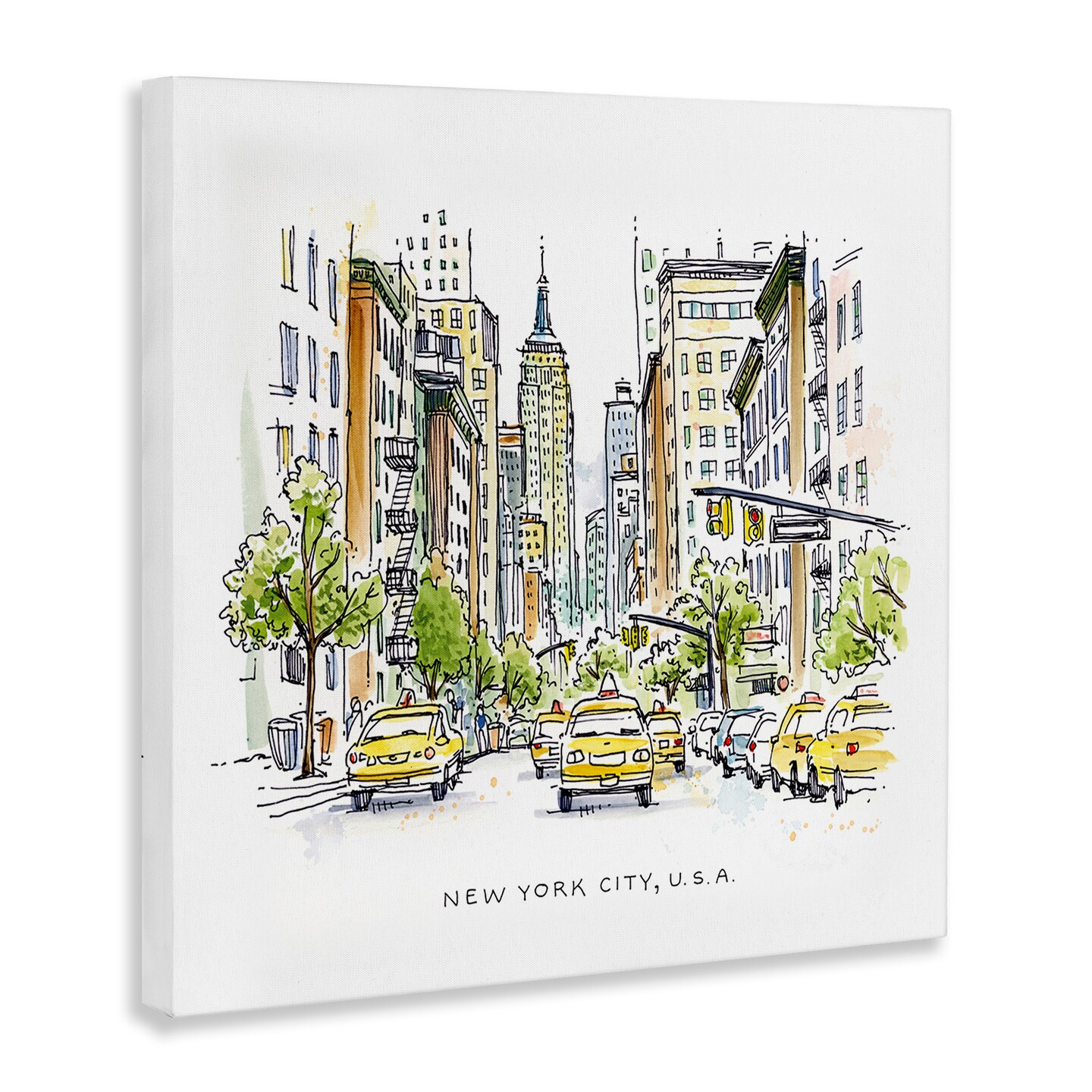 Stupell Industries New York City View Canvas By Angela Steahling
