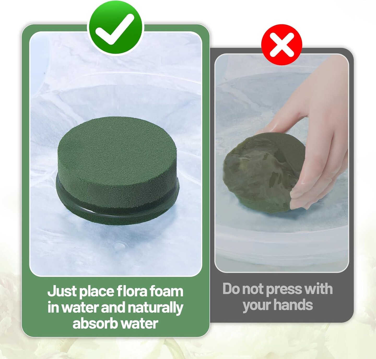 8 Pcs Round Floral Foam