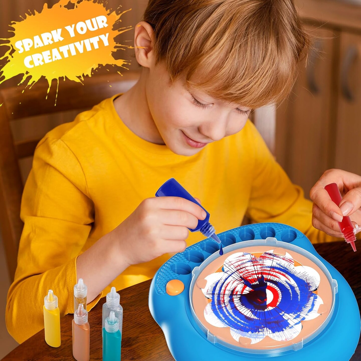 Paint Spin Art Machine Kit for Kids